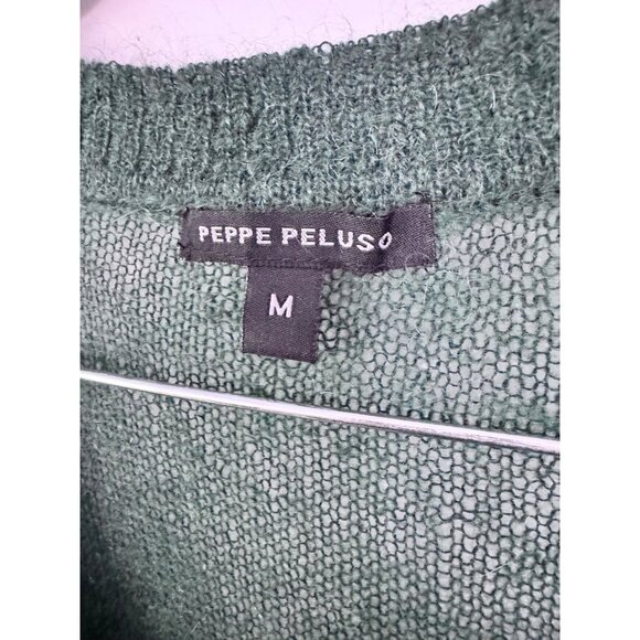Peppe peluso knit sweater dress size M mohair semi sheer goblin‎ fairy earthy - Picture 5 of 5